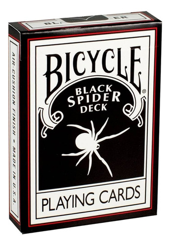 Mazo Naipes Bicycle Black Spider - Magia Poker Coleccion