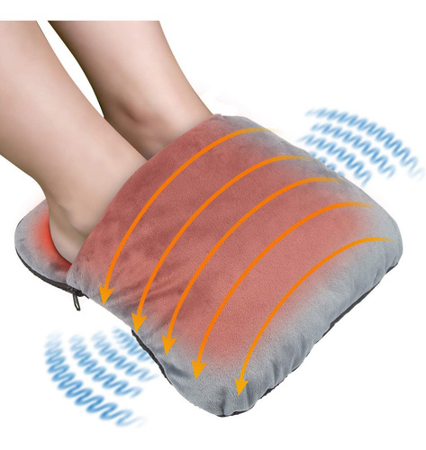Calentador De Pies Kd0w, Extraíble Y Lavable Con Usb, Masaje