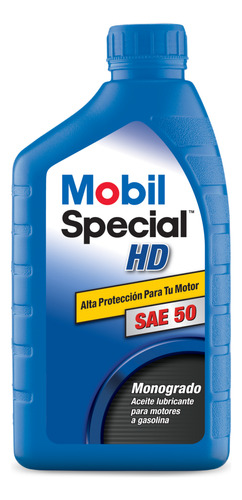 Aceite Sae 50 Mobil Special Hd Cuarto