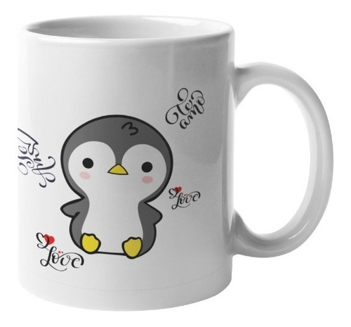 Tazas De Pingüinos Kawaii Para Parejas
