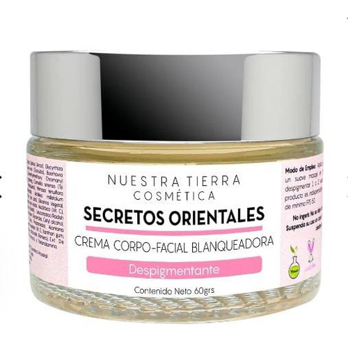 Crema Corpo Facial Aclarante Secretos Orientales 60grs