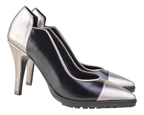 Imagen 3 de 7 de Zapatos De Mujer De Cuero Stilettos Noche Nantes - Ferraro