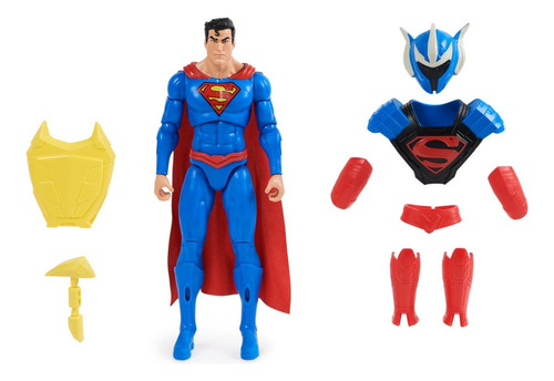 Muñeco Superman Hombre De Acero Con 9 Accesorios Dc Series