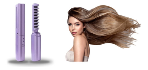 Mini Pente Alisador De Cabelo Sem Fio Chapinha Portátil