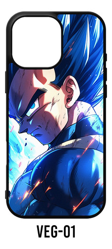 Funda Vegeta Dragon Ball Z Compatible Con Motorola Moto Tpu G22