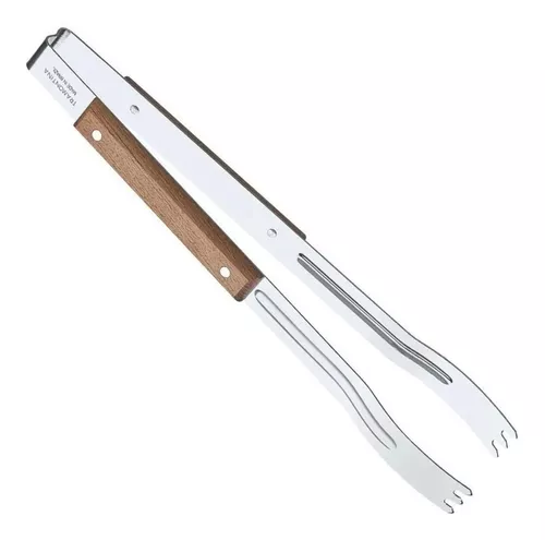 Jogo Garfo Faca e Pegador para Churrasco Inox Tramontina