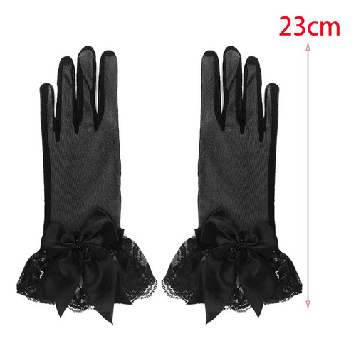 Guantes De Encaje Para Mujer, Guantes De Vestir Con