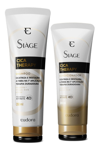  Kit Siàge Cica-therapy: Shampoo 250ml + Condicionador 200ml