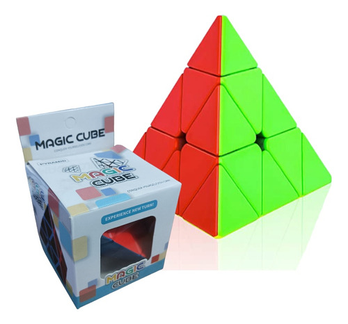 Cubo Rubik Cubo Magico Tipo Pirámide Triangular 3 X 3 X 3