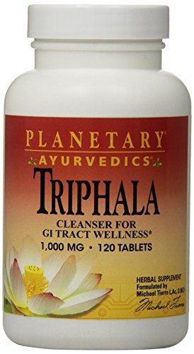 Planetary Herbals  Triphala 1000mg Limpiador Del Tracto