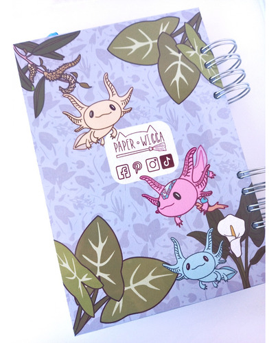 Cuaderno 100 Hoja 90 G Pasta Dura Bullet Journal Ajolote