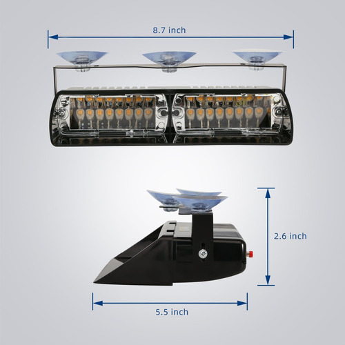 Luz Estroboscópica De Emergencia Led Para Parabrisas 8221909