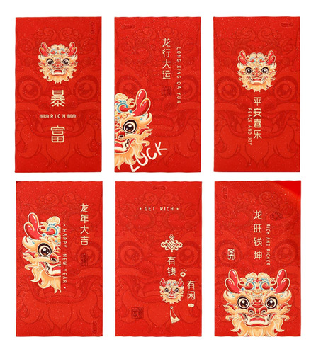 Sobres Rojos Del Año Lunar Chino, Paquetes Rojos De Dinero