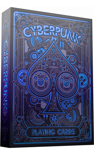 Naipes Cyberpunk Blue, Barajas Cardistry, Baraja De Cartas N