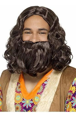 Maquillaje Para Disfraz - Smiffys Hippie-jesus Wig & Beard S