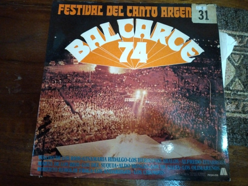 Disco De Vinilo Balcarce 74 Festival Del Canto Argentino 