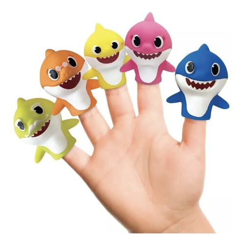 Pinkfong Baby Shark Marionetas De Dedo 5 Personajes Imp