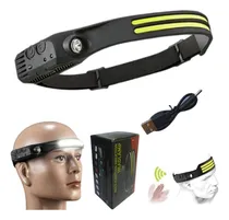 Comprar Linterna Lámpara De Cabeza 350 Lumens Recargable Usb Sensor