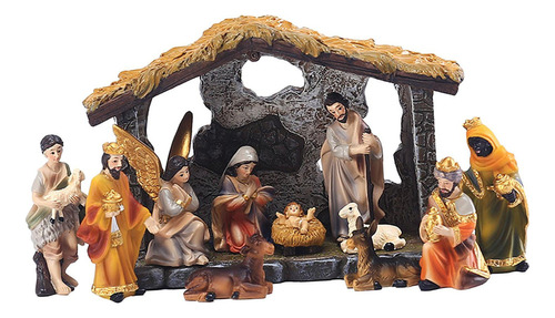 Conjunto De Estatuilla De La Escena De De Pascua Escultura