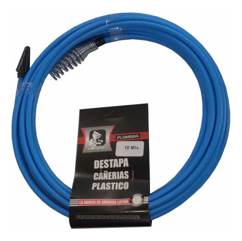 Destapa Cañerias Plastica 10mt El Abuelo - Pack X 10u - Fdn