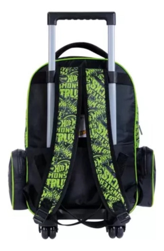 Mochila Con Carro Hot Wheels 14 Pulgadas Carrito Color Verde