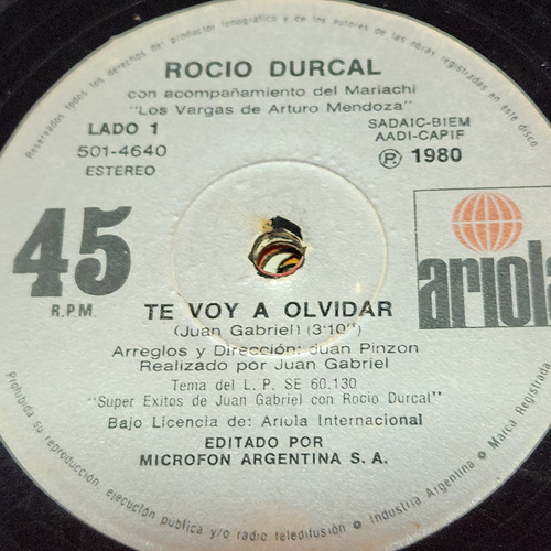 Simple Rocio Durcal Ariola C11