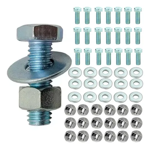 comprar Kit Parafuso Sextavado M8x30 Cu002F Porca 100pc E 200 Arruelas