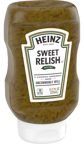 Kit Com 06 Heinz Sweet Relish Molho De Picles 375ml Original