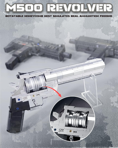 Juegos De Armas De Bloques De Construcción De Revólver 1:1 -