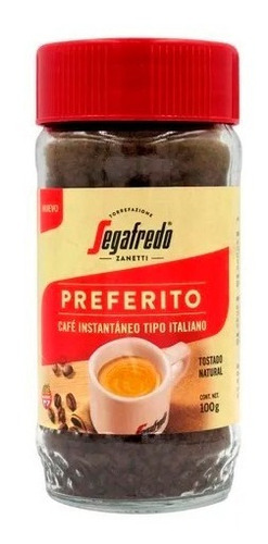 Imagen 1 de 3 de Cafe Instantáneo Tipo Italiana Segafredo Preferito 500g