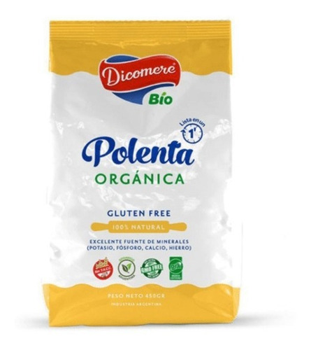 Polenta De Maíz Orgánica - Dicomere - Gluten Free