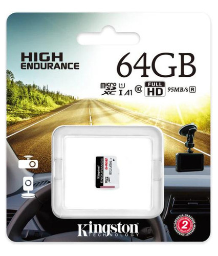 Cartão Kingston Micro Sd 64gb Endurance Classe 10 Sdce/64gb