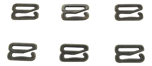 100 Pack Bronze Bra Hook Replacement - Metal Lingerie Bra St