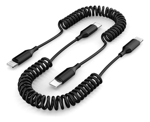 [certificado Apple Mfi] Cable Usb-c A Lightning En Espiral