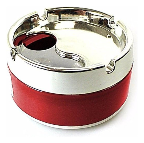 Cenicero Al Aire Libre 1 Unid Acero Inoxidable Rojo 360 Gr