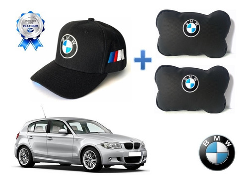 Gorra Bordada + Par Cojines Asiento Bmw 118i 2004 A 2011