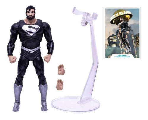 Figura Mcfarlane Dc Multiverse - Superman Black Suit 7 Inch