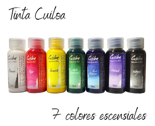 Imagen 3 de 3 de 7 Piezas Tinta Cuiloa 30ml