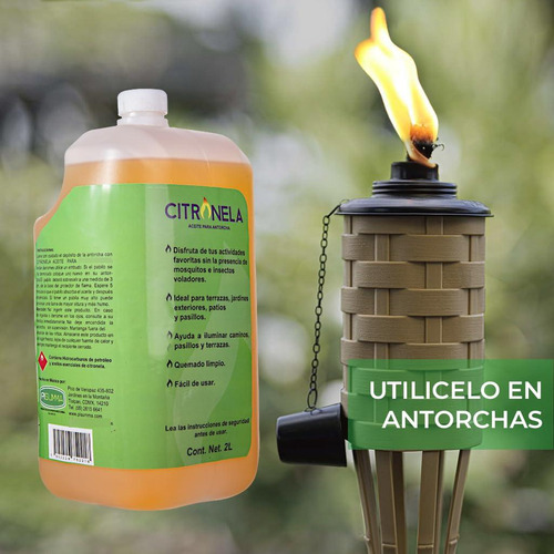 Citronela Líquida 2 Litros Repelente Natural Aroma Fresco