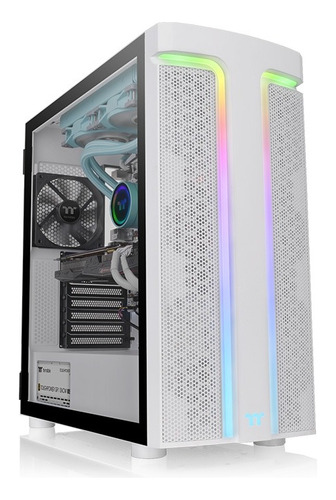 Gabinete Gamer Thermaltake H590 Tg Snow, Vidrio Templado