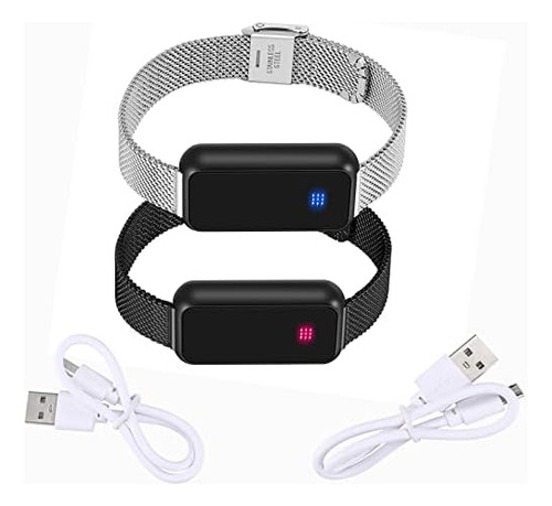 Juego De 2 Pulseras Táctiles De Larga Distancia: Personas Te
