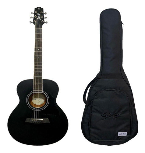 Violao Seizi Kyoto Mini Open Pore Black Satin + Bag