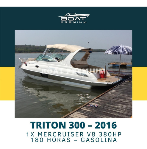 Imagem 1 de 11 de Triton 300, 2016, 1x Mercruiser V8 380hp - Ventura - Focker
