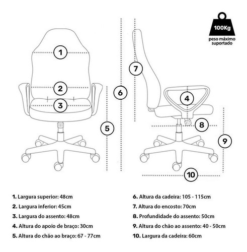 Silla Gamer Royale Black Tie con ajuste de altura