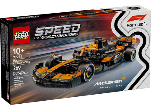 Lego Auto De Carreras Mclaren F1® Team Mcl38 (77251) Cantidad de piezas 269