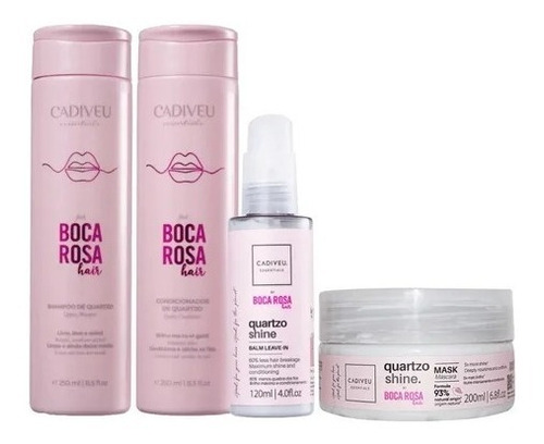 Kit Boca Rosa 4 Produtos Cadiveu