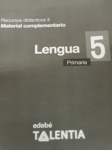 Lengua 5. Recursos Didácticos 1 Y 2 Para Maestros. Talentia