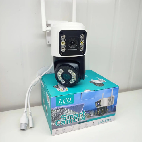 Cámara De Vigilancia Domo Luo Lu-e114 - Doble Camara Blanco