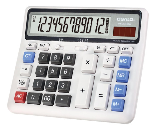 Desktop Calculator Extra Large Lcd Display 12digit Big ...