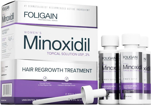 Foligain Minoxidil 2% Tratamiento Capilar Para Mujer 3 Meses